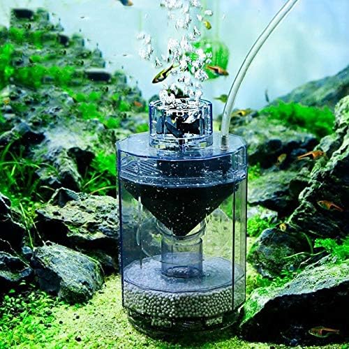 WYBF Aquarium Fish Tank Filter, Fish Stool Suction Collector for Fish Tank Automatic Fish Fecal Filter Increase Oxygen & Cleaning…