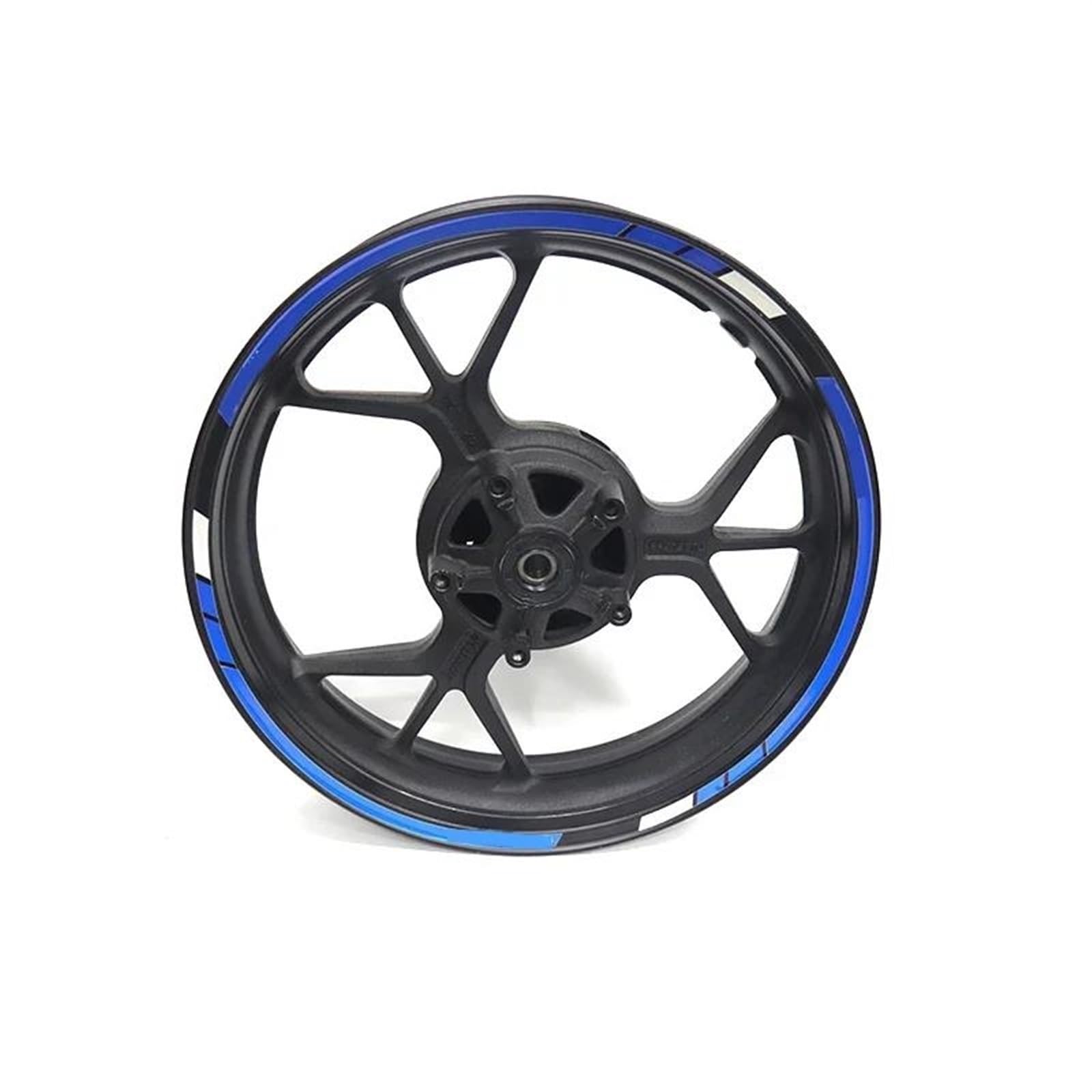 Stickers 1 Set of Motorcycle Accessories Wheel Stickers Stripes Reflective Rim for Yamaha YZFR125 YZF R125(Style 23)