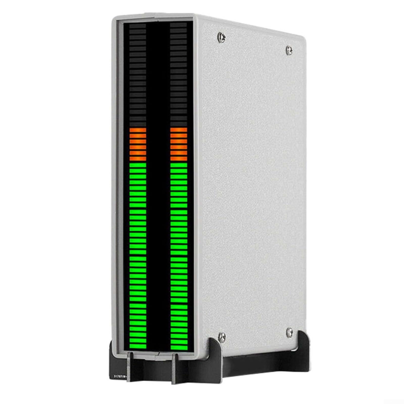 RGB LED Music für spectrum Analyzer 56-Bit für vu Meter With Mic Input | RGB LED für vu Meter,Digital Audio Level Meter For für rca, 5 Display Modes, Real-Time Music Visualizer