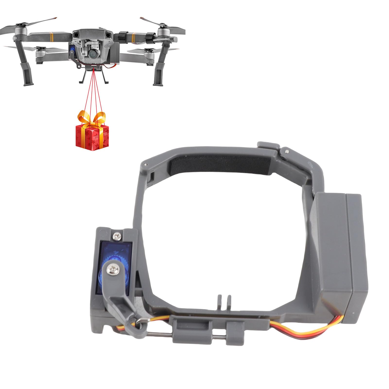 SUNGOOYUE Système de Largage d'air, Kits de Livraison de Distributeur à Distance de Lanceur de Drone ABS Le Système de Largage d'air Convient pour Pro