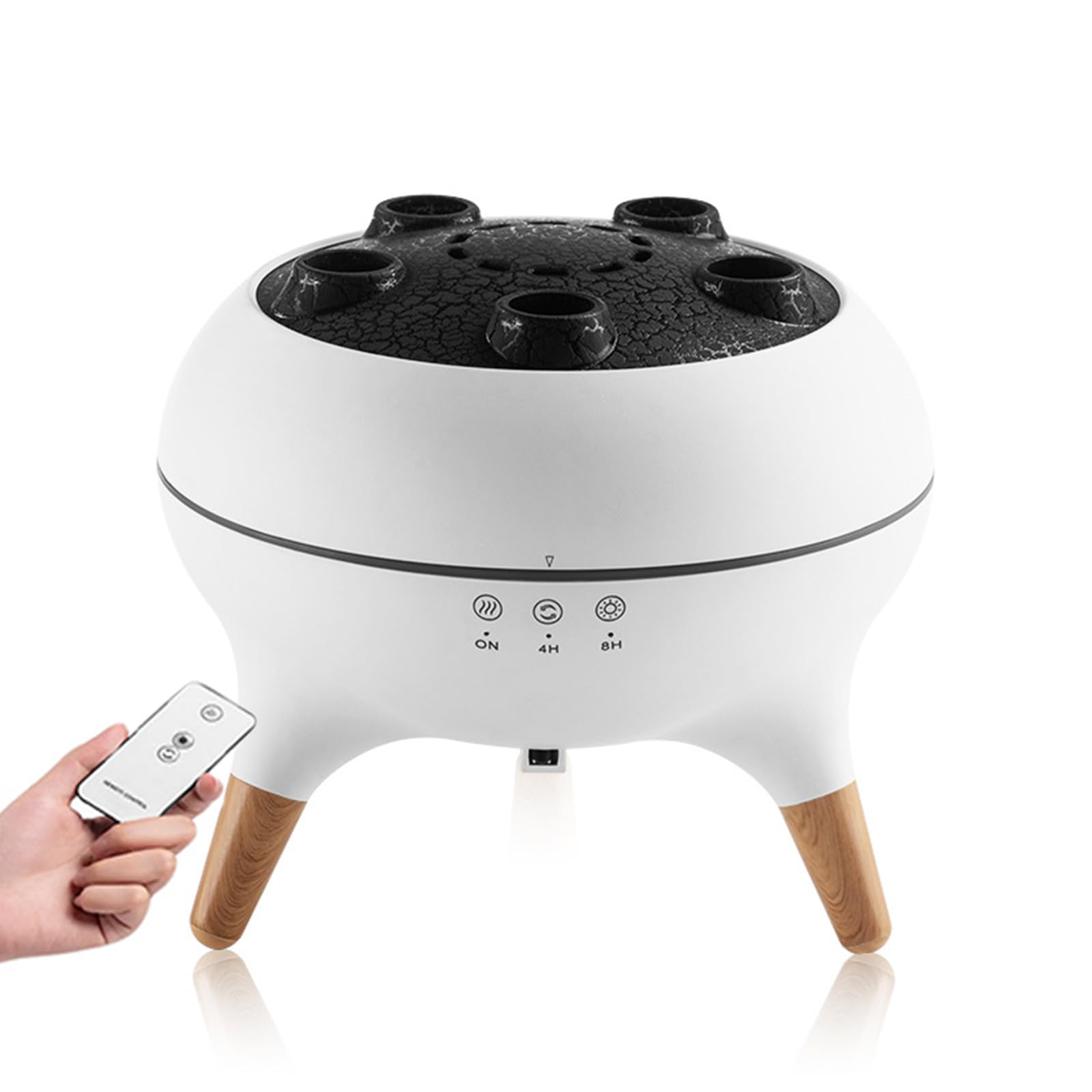 ThreeH Diffusore di meduse 3 in 1 Umidificatore con 7 colori LED telecomando per home office yoga, camera profumazione ambiente aromaterapia
