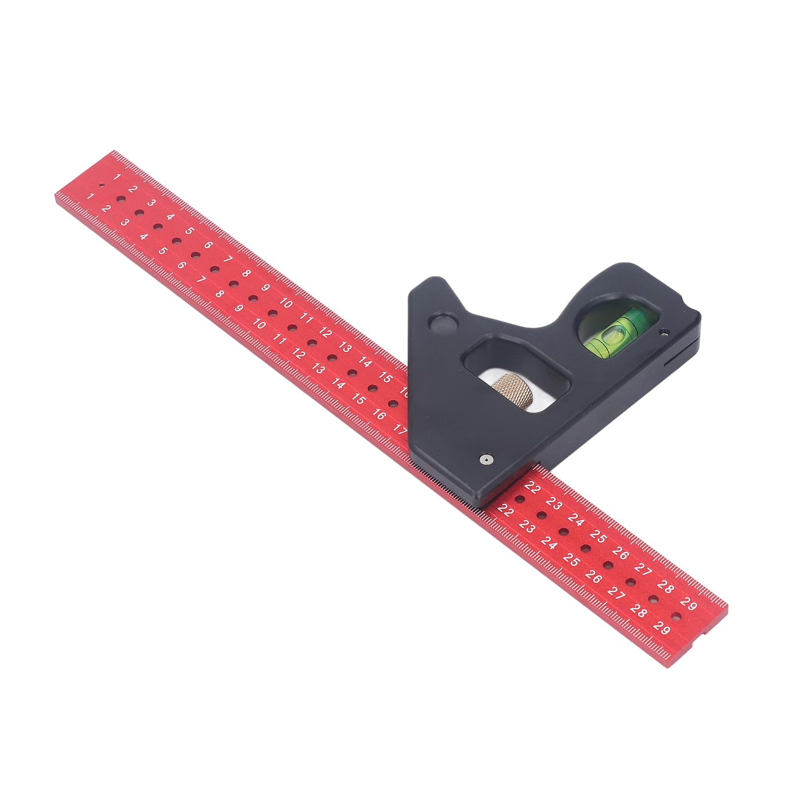 Combination 1.8 Inch 45-90 Degree Multifunction Measuring Ruler for DIY Enthusiasts and Professional Carpenters