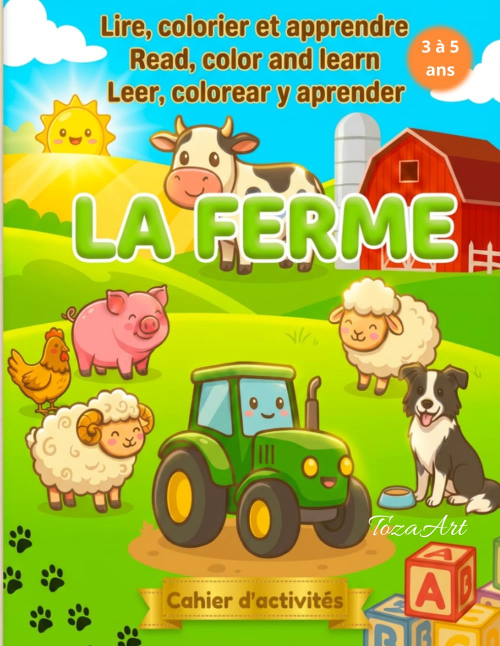La Ferme: Lire, colorier et apprendre