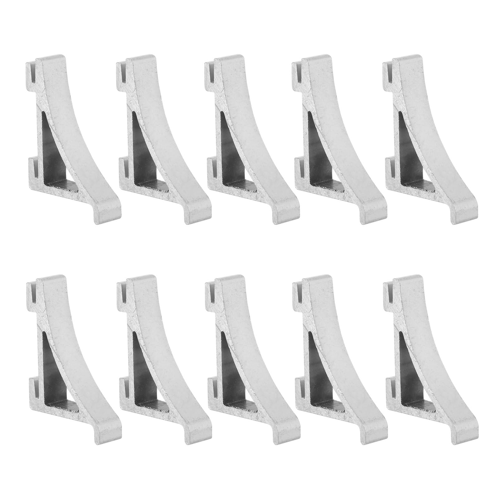 Angoily Refrigerator Shelf Clips 10Pcs Stainless Steel Freezer Shelf Brackets Support Hooks For Cooler Fridge Kitchen Replacement
