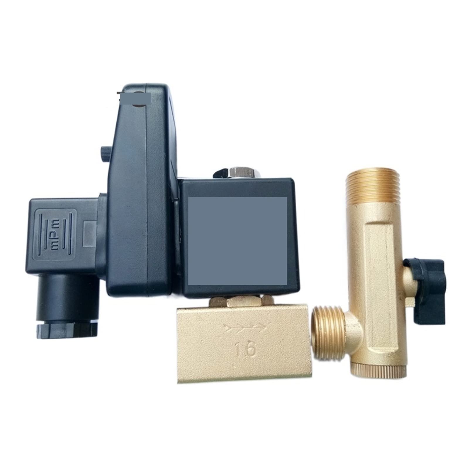 NLBN 1/2 Inch Brass Electric Drain Valve With Timer For Water 24V 16bar Quick response (Specification : OPT-B, Voltage : 24VDC)