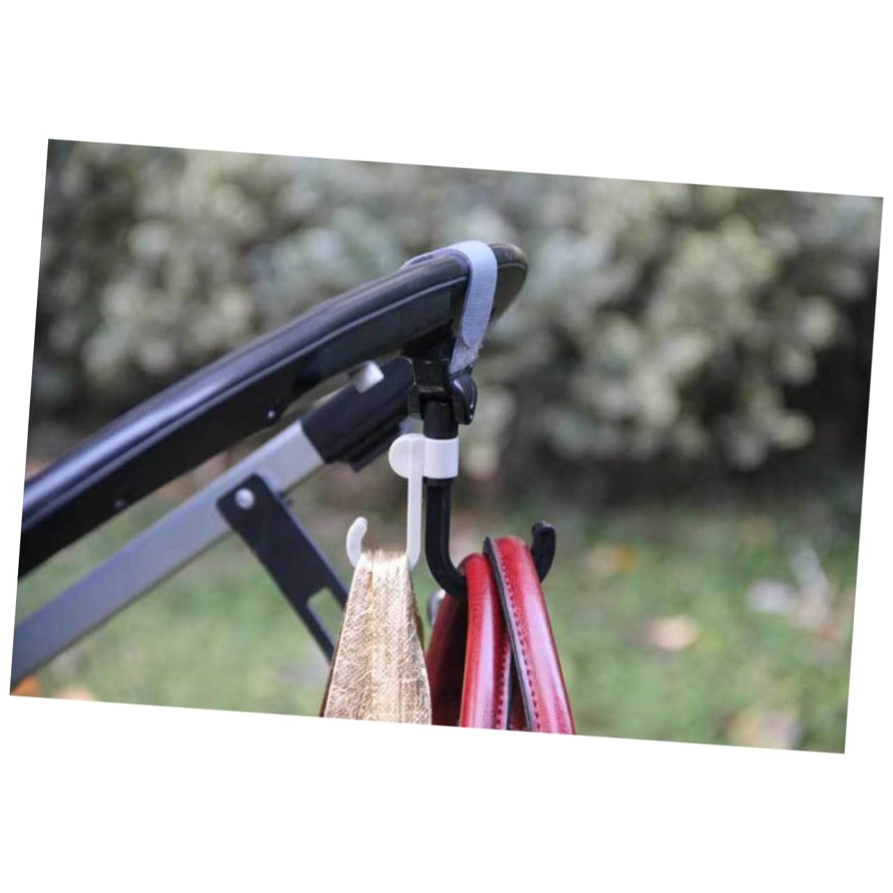 VICASKY Adjustable Diameter Stroller Hooks 2 Pack Baby Car Hooks Hook Stroller Hanger for Shopping Diaper