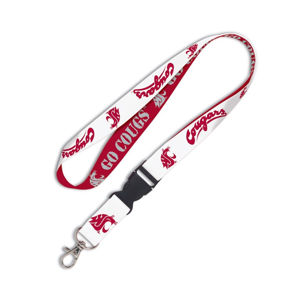 Wincraft NCAA Washington State University 34816010 Lanyard with Detachable Buckle, 3/4