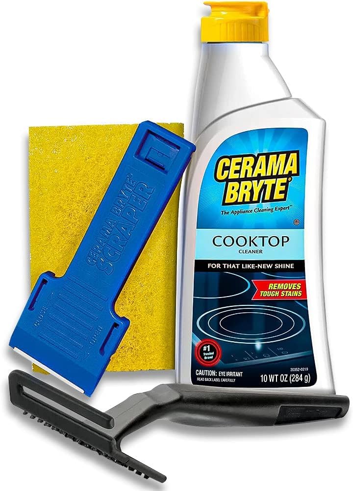 Cerama Bryte Cooktop Cleaning Kit Includes 10 oz. Bottle of Cerama