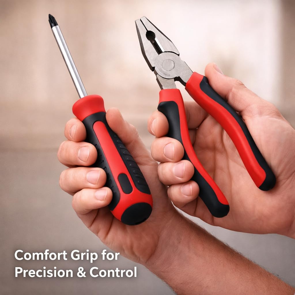 Kit de herramientas manuales profesionales de 226 piezas, juego completo de herramientas de bricolaje y mecánicas con estuche resistente para reparaciones de hogar, garaje y taller