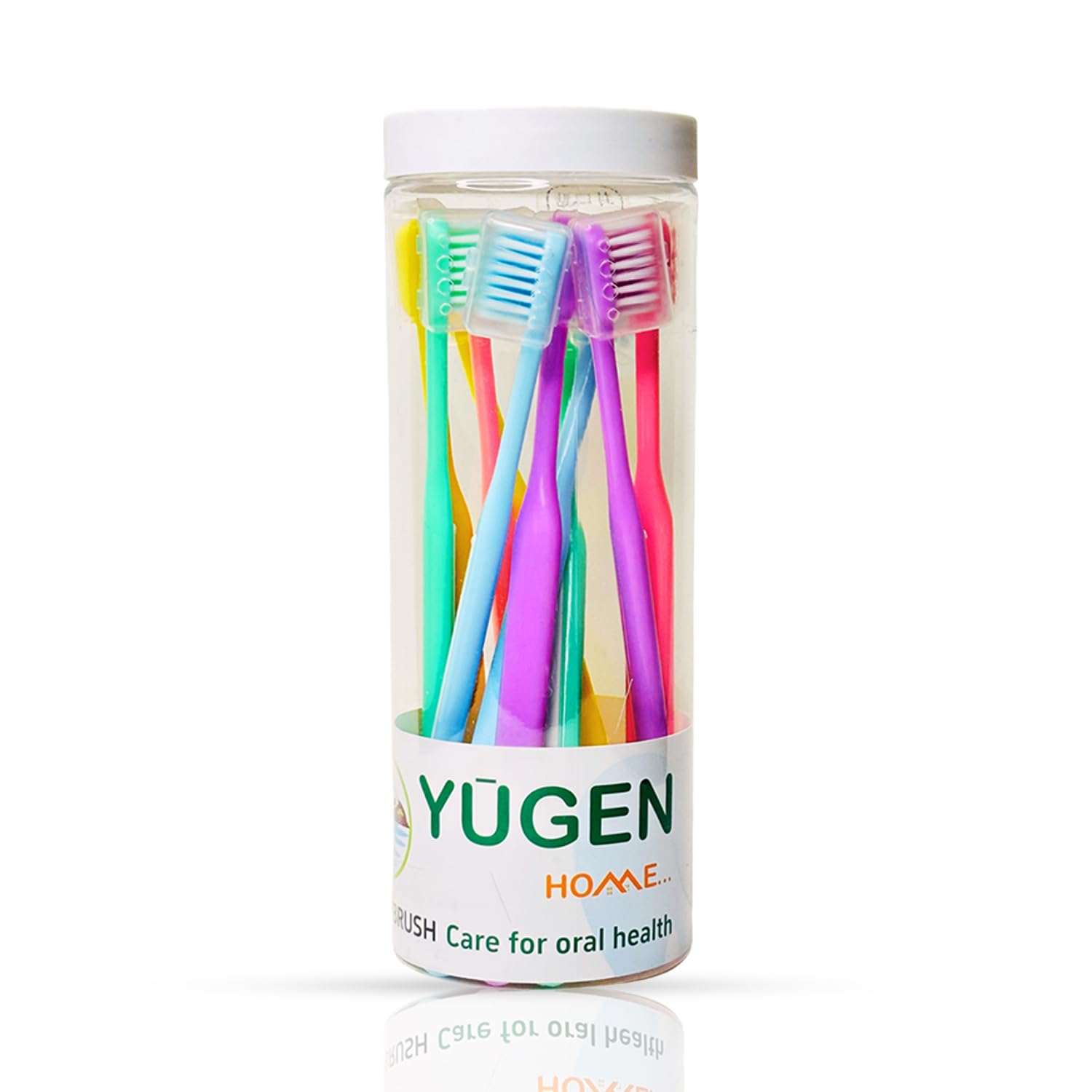 Super Soft Bristle Toothbrush with Cap | Flexible Neck | Multicolor Manual Toothbrushes with Jar (JAR, Adult pack of 10)-image-33