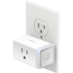 Enchufe Tp Link Hs100 Kasa Smart Plug Mini with Energy Monitoring, Smart Home Wi-Fi Outlet Works with Alexa, Google Home &IFTTT, Wi-Fi Simple Setup, No Hub Required (KP115) , White