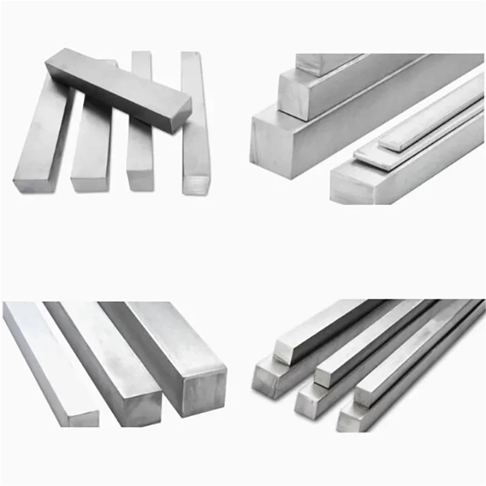 Varilla Cuadrada de Acero Inoxidable Barra cuadrada de acero inoxidable 304 Longitud la varilla 100 mm 200 300 400 500 1000(Length 200mm,100x100mm 1pc)