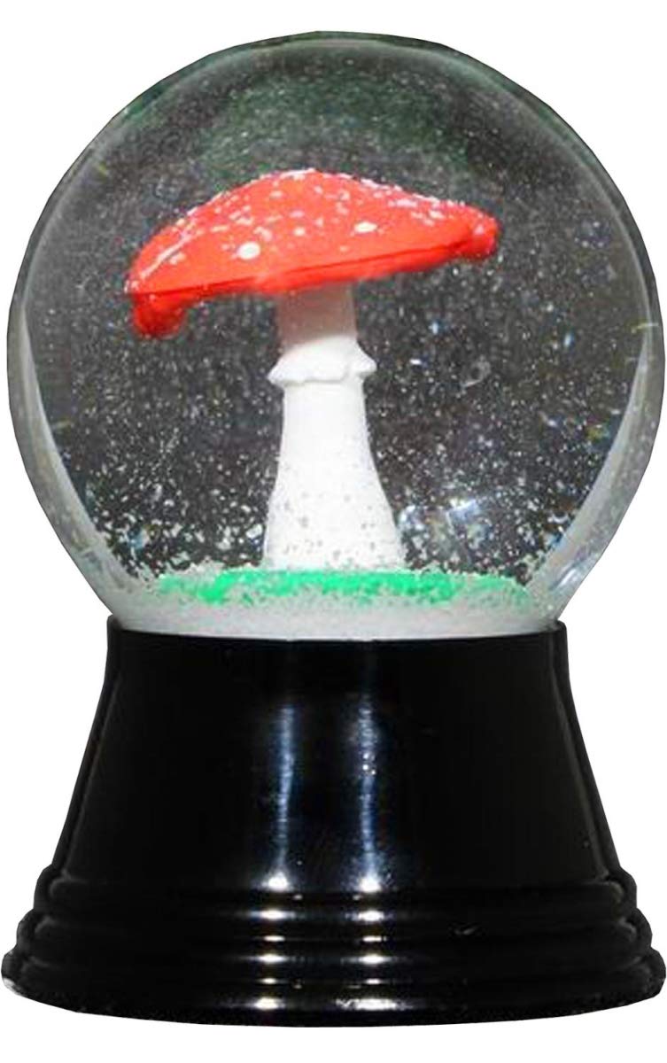 Alexander Taron PR1239 Perzy Snowglobe-Mushroom-2.5" H W x 1.5" D, Gray