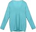 Women's V Neck Crochet Long Sleeve Sweaters Fashion Blouses Dressy Pullover Tops Comfy Off The Shoulder Outfits (Mint Blue,3X-Large)