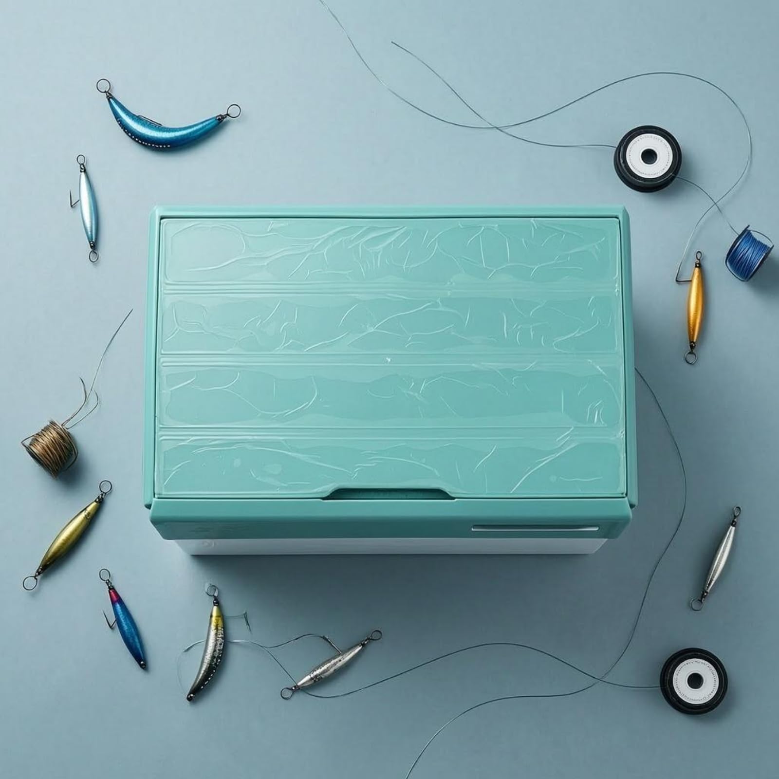 Baoblaze Contenitore da Pesca Modulare Scatola Esche Rigida Organizer Tackle Porta Ami E Artificiali Compartimenti Separati Coperchio Incernierato in Plastica, Viola