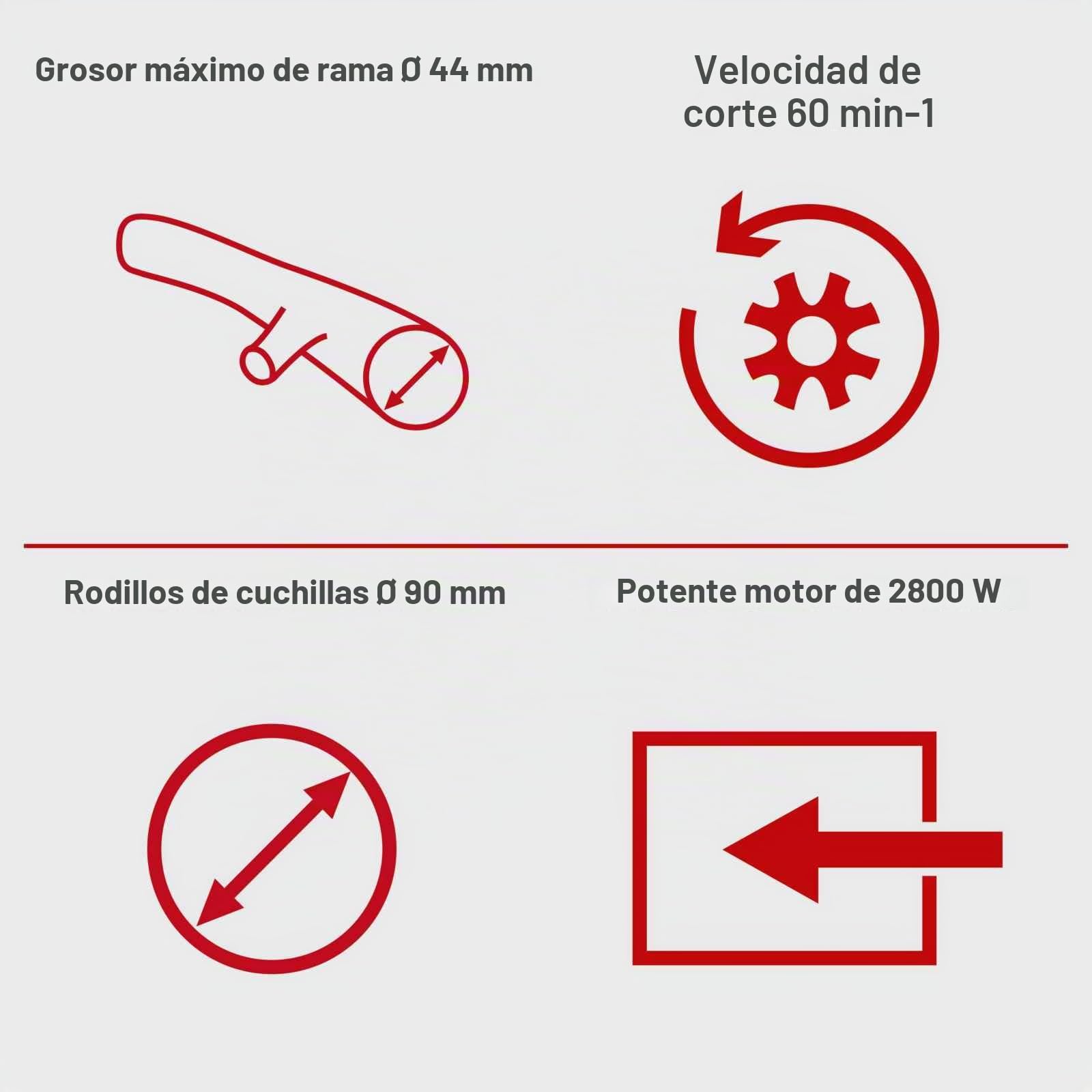 Scheppach Trituradora silenciosa GS60 230-240V 50Hz 2800W marca