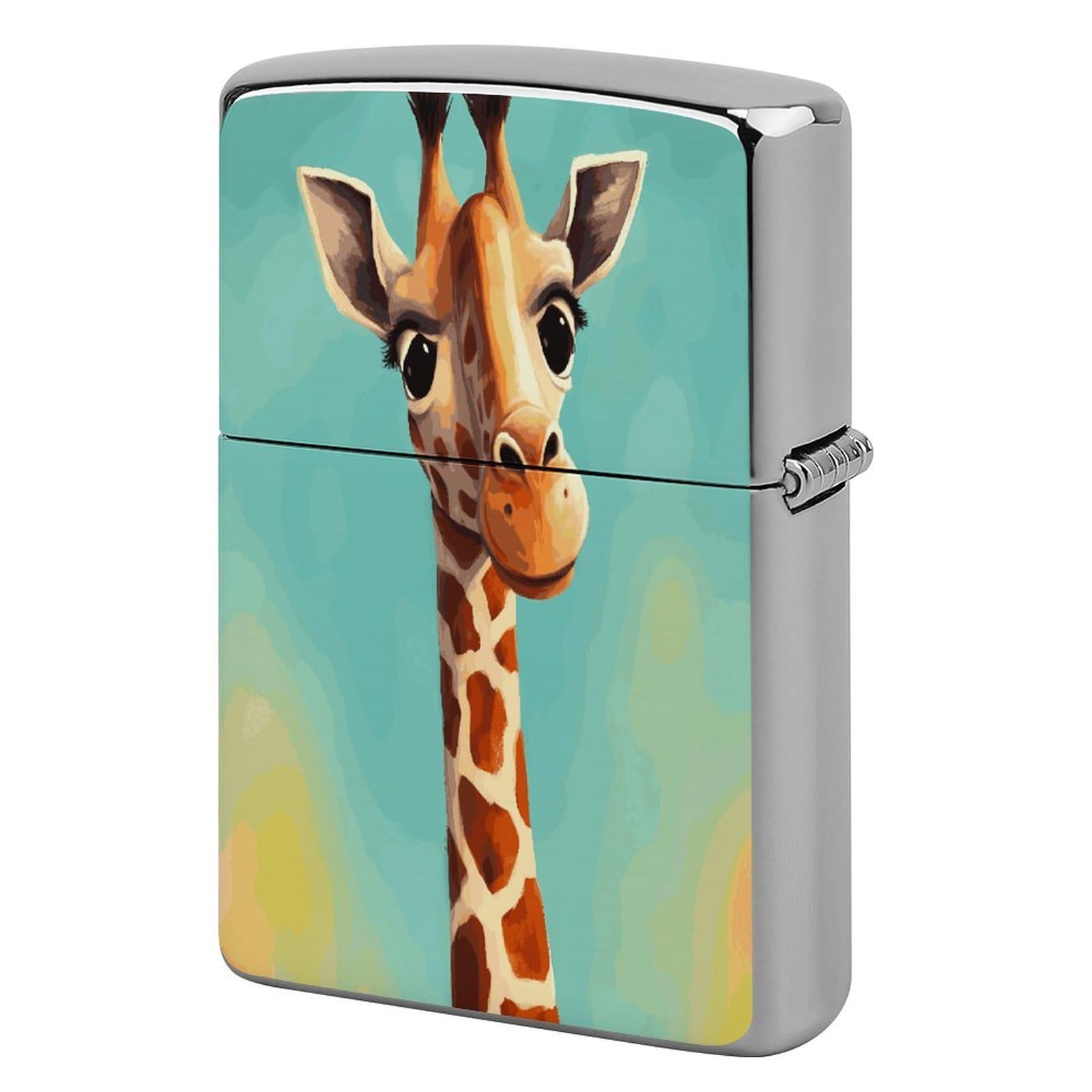 Fekiloot Style Funny Giraffe Art Lighter Case Cover Lighter Holder