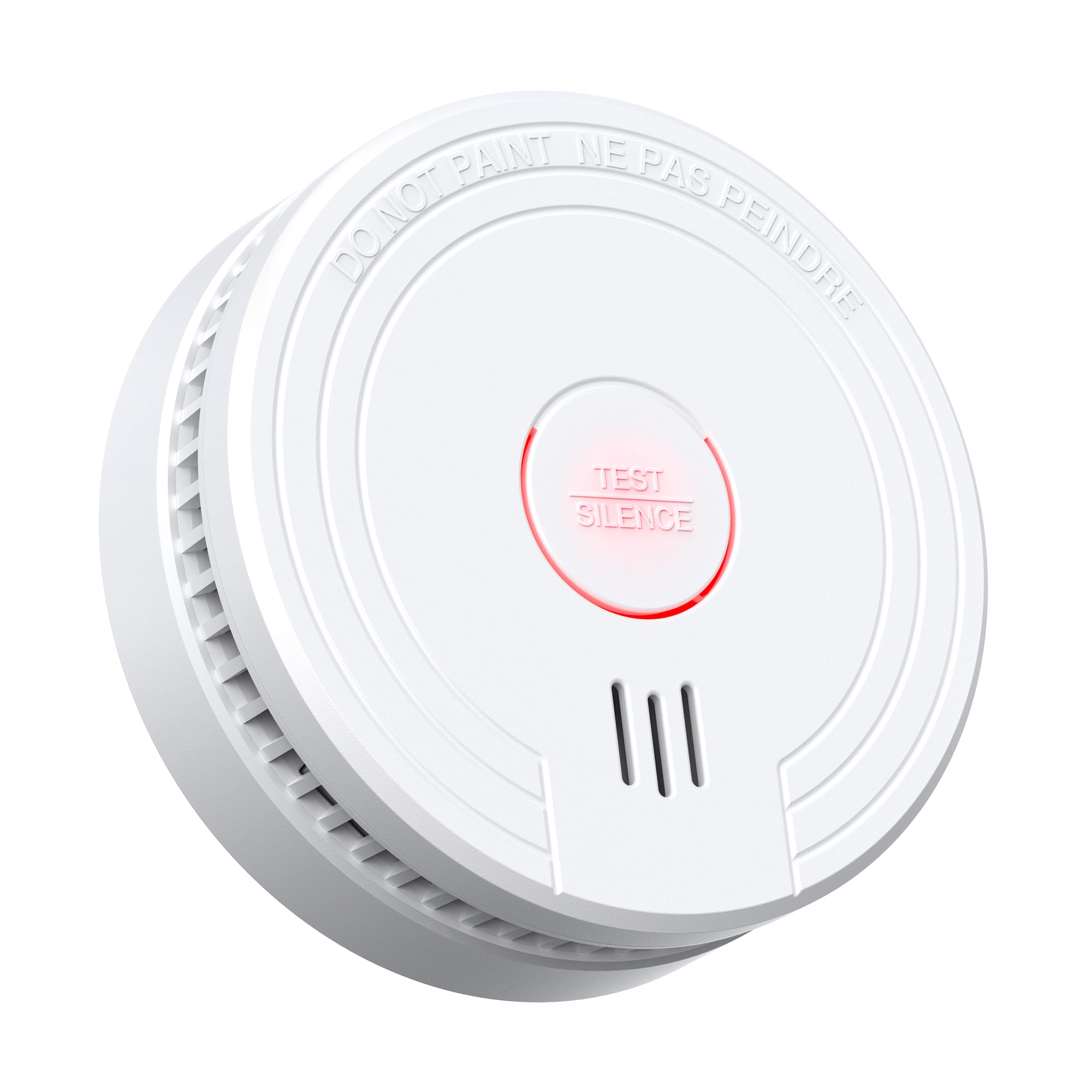 Small Smoke Alarm with Photoelectric Sensor & Reduce False Alarms, Easy Install Fire Detectors For Home Kitchens,1 Pack SITERWELL Smoke Detector Fire Alarms 9V Battery Operated