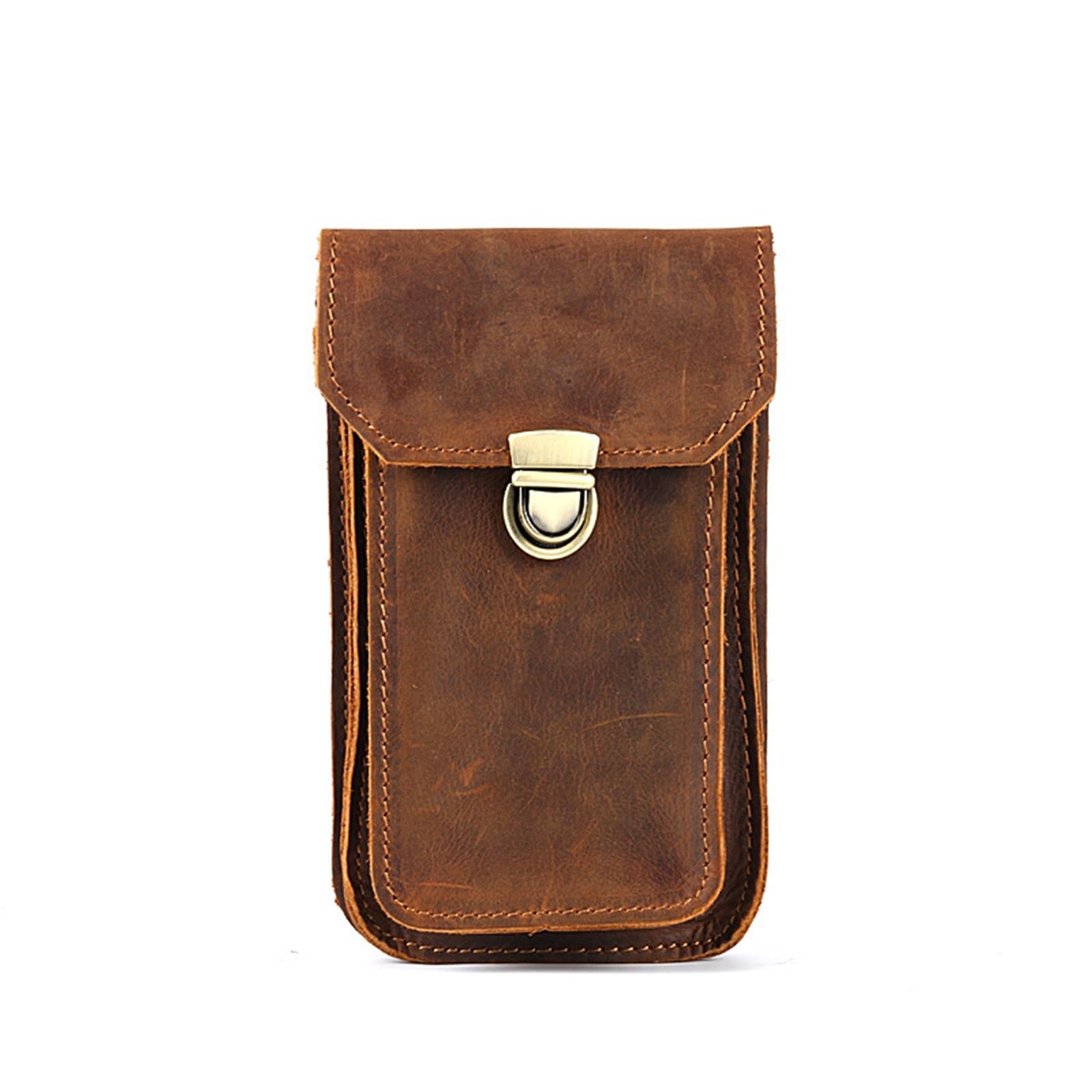 Marsupio per Cellulare Borsa da appendere uomo for cellulare in pelle per L'uso Quotidiano