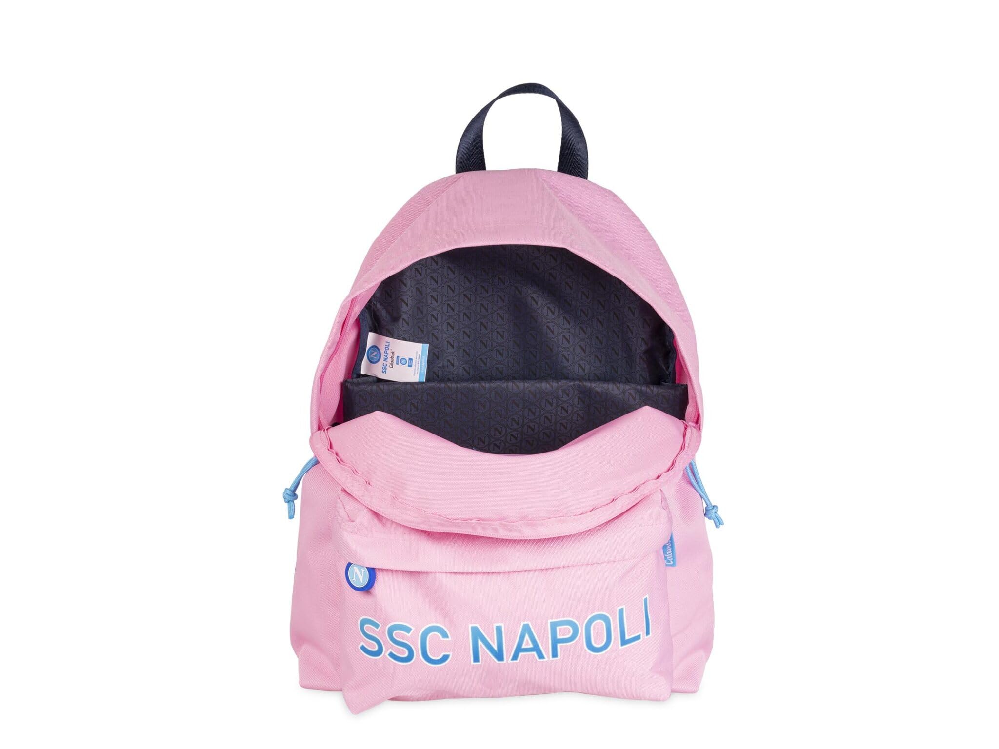 Colourbook Zaino scuola Americano – SSC Napoli 42x30x13 cm (Rosa)