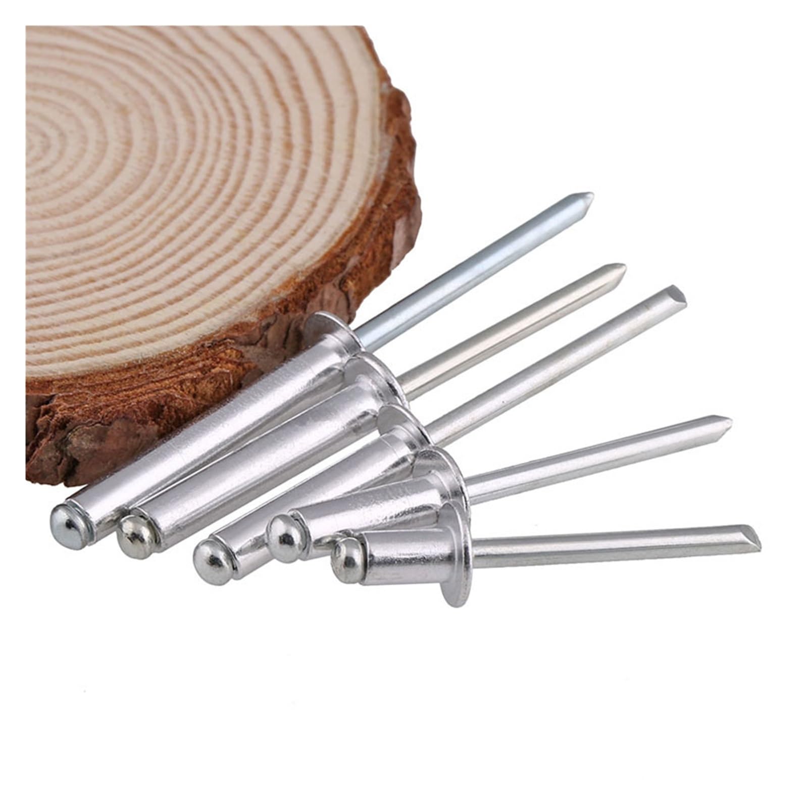 Rivetti Semi Cavi Testa Piatta In Alluminio - Crimpati, Per Fissaggi Leggeri (made In China)