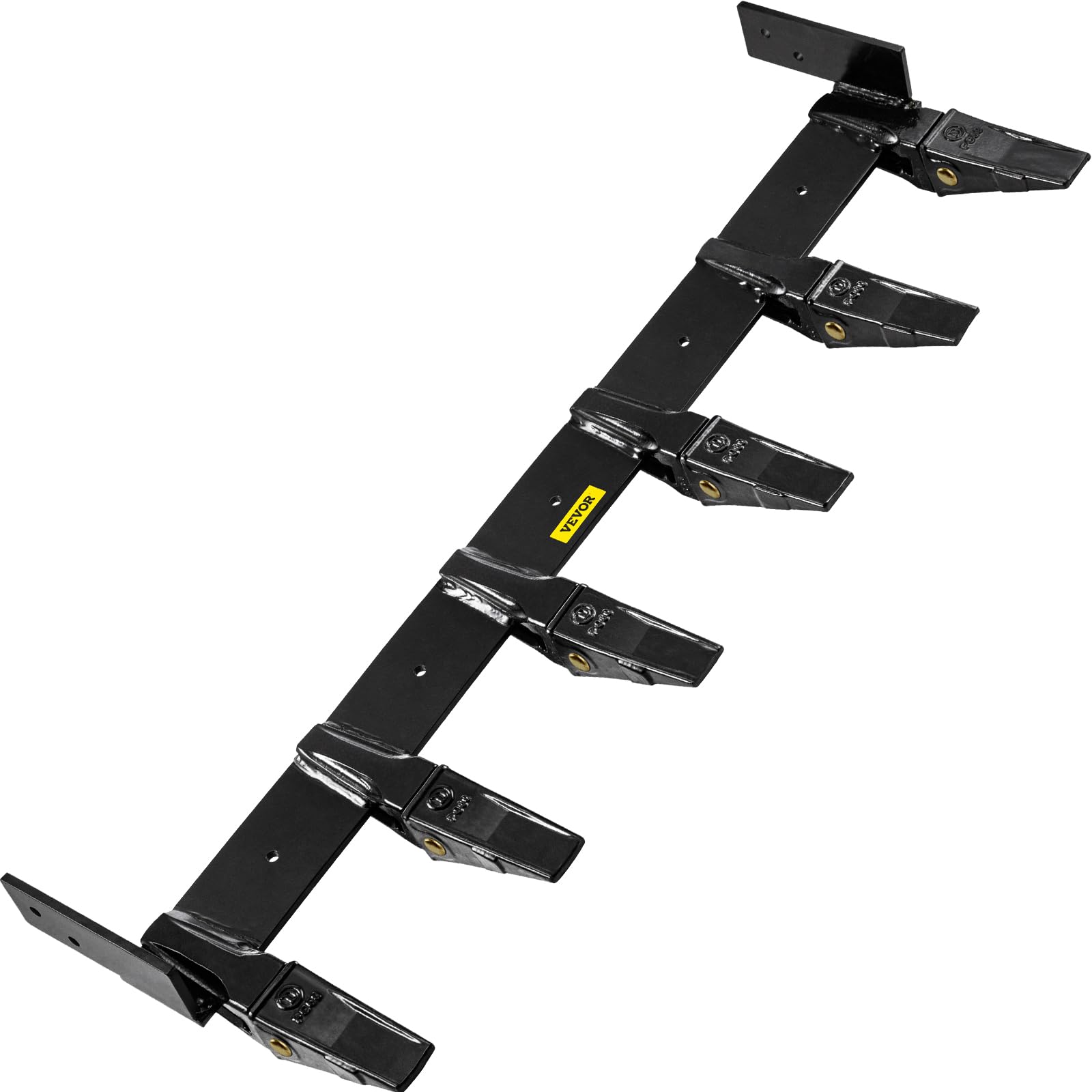 VEVOR Bucket Tooth Bar 60'' Inside Bucket Width Tractor Bucket Teeth 9.84'' Teeth Space Tooth Bar for Loader Bucket 23TF Bolt on Tooth Bucket Enables Penetration of Compacted Soil and Other Materials