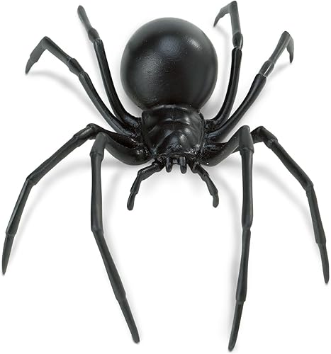 Safari Ltd Hidden Kingdom, Araña viuda negra, Figura decorativa realista pintada a mano para edades de 3 y más, grande