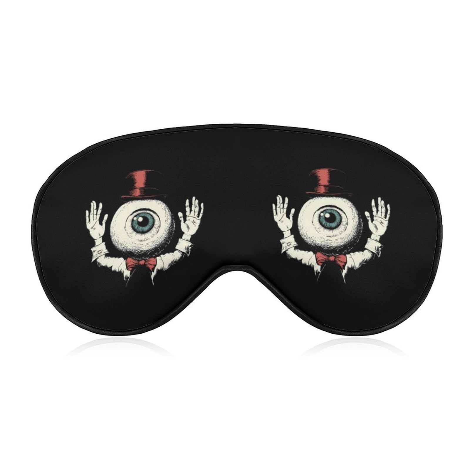 Evil Eye Gentleman Sleep Mask Eye Shade Cover Adjustable Strap for Travel Lunch Break Women Men