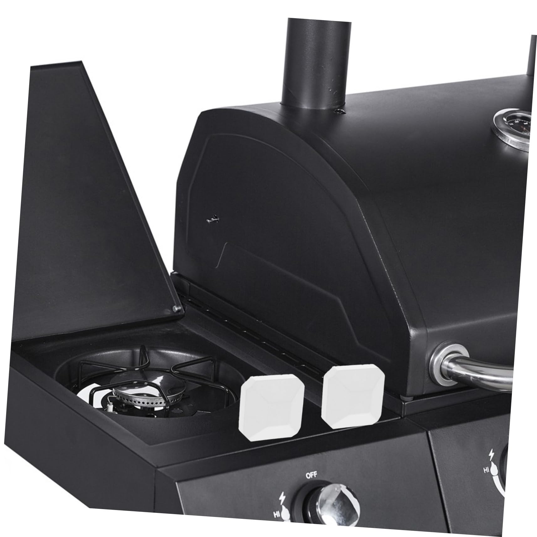 Alipis 10pièces Briquettes Cordiérite Rechange Barbecue Gaz Extérieur Résistantes Chaleur Auto-nettoyantes Pour Camping Grill Gaz