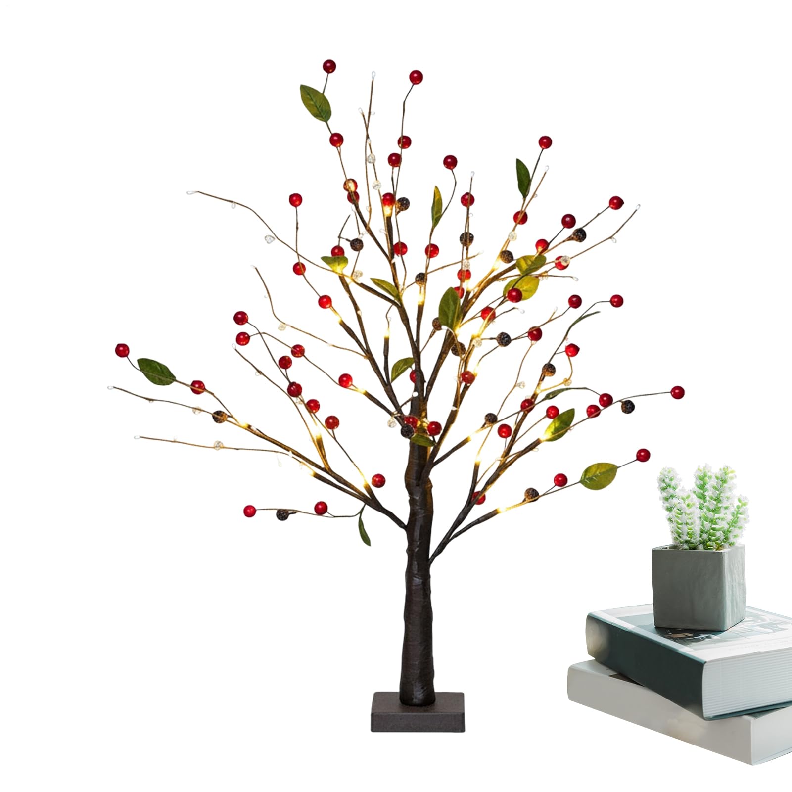 Branches lumineuses à LED autonomes à piles pour décoration intérieure modulable