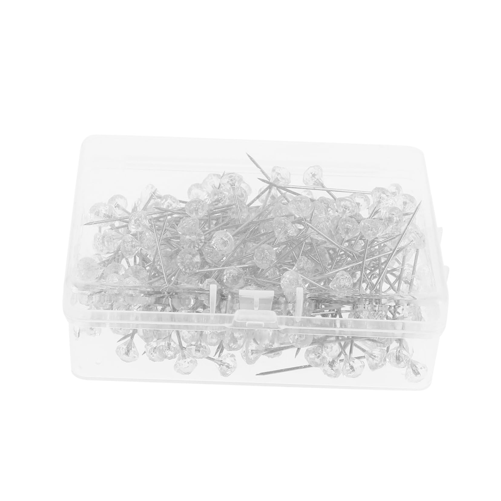 Housoutil Diamond Head Pins 6 * 38mm Floral Pins for Wreaths Bouquets Corsages Safe Decorative Accessory Kit