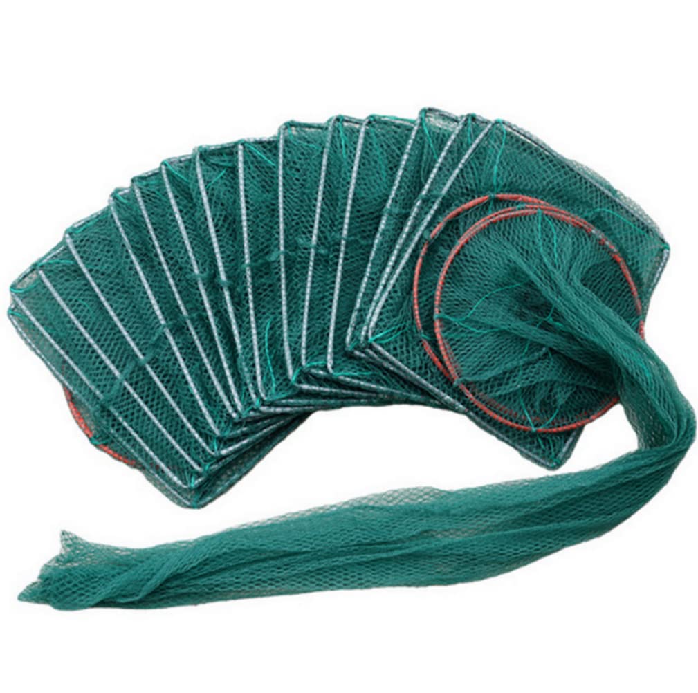 3.2M Crab Fish Crayfish Lobster Shrimp Prawn Eel Live Trap Net Bait Fishing Cage Tire Mesh