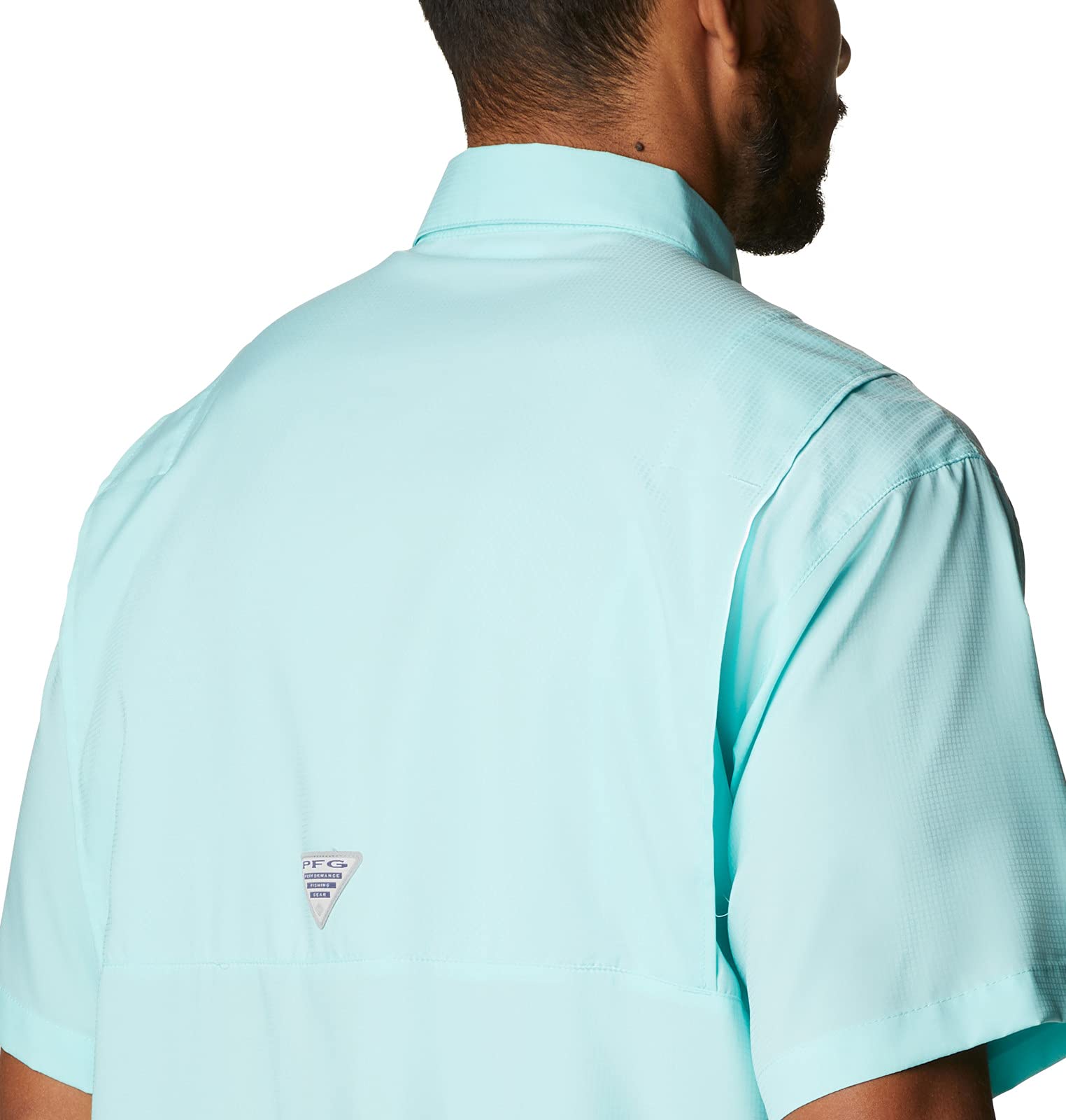 Columbia Tamiami II Kurzarmhemd für Herren, Gulf Stream/Realtree Edge, Klein