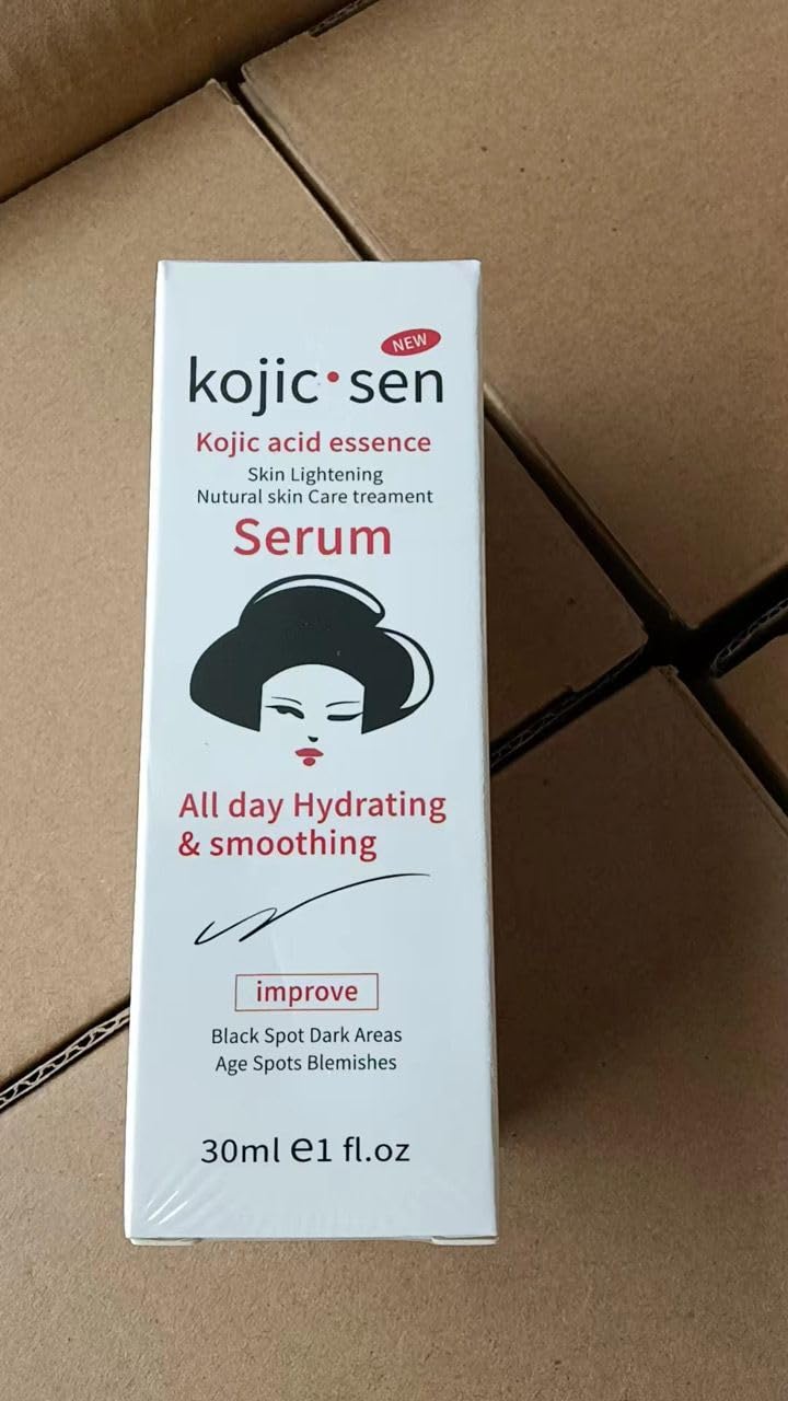 Generic Kojic Acid Essence Serum for Radiant Complexion – Hydrating Facial Essence with Ceramide and Hyaluronic Acid – Reduces Dark Spots and Blemishes – 30ml