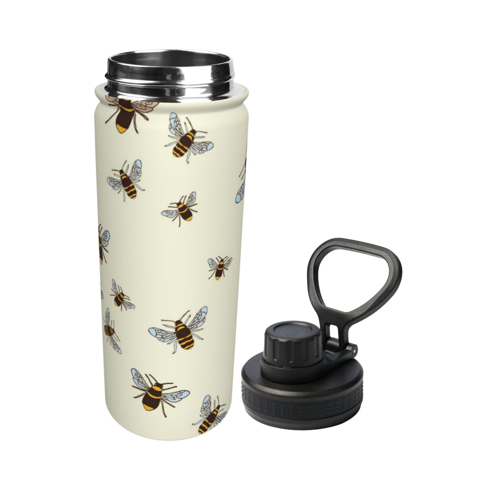 Brilliant Print Wasserflasche Edelstahl Isolierflaschen 18oz Sport Wasserflaschen für Männer Frauen
