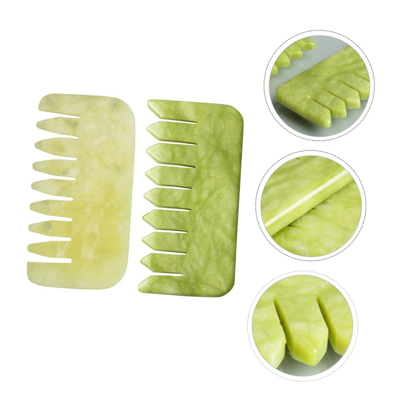 2 Set Pettine Massaggiante Massaggiatore Per Capelluto Portatile Gua Rilassamento E Dei Per Uso 2 Pezzi * 2