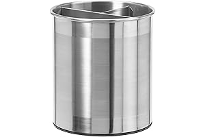 Oggi Jumbo Stainless Steel Rotating Utensil Holder