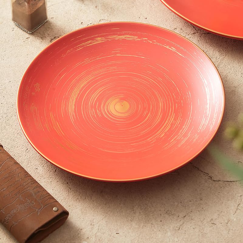 Talerz do serwowania Płyta glazurowana Talerz ceramiczny talerz obiadowy Kreatywna zastawa stołowa Okrągły talerz Western Food Plate Miska do jedzenia(L)