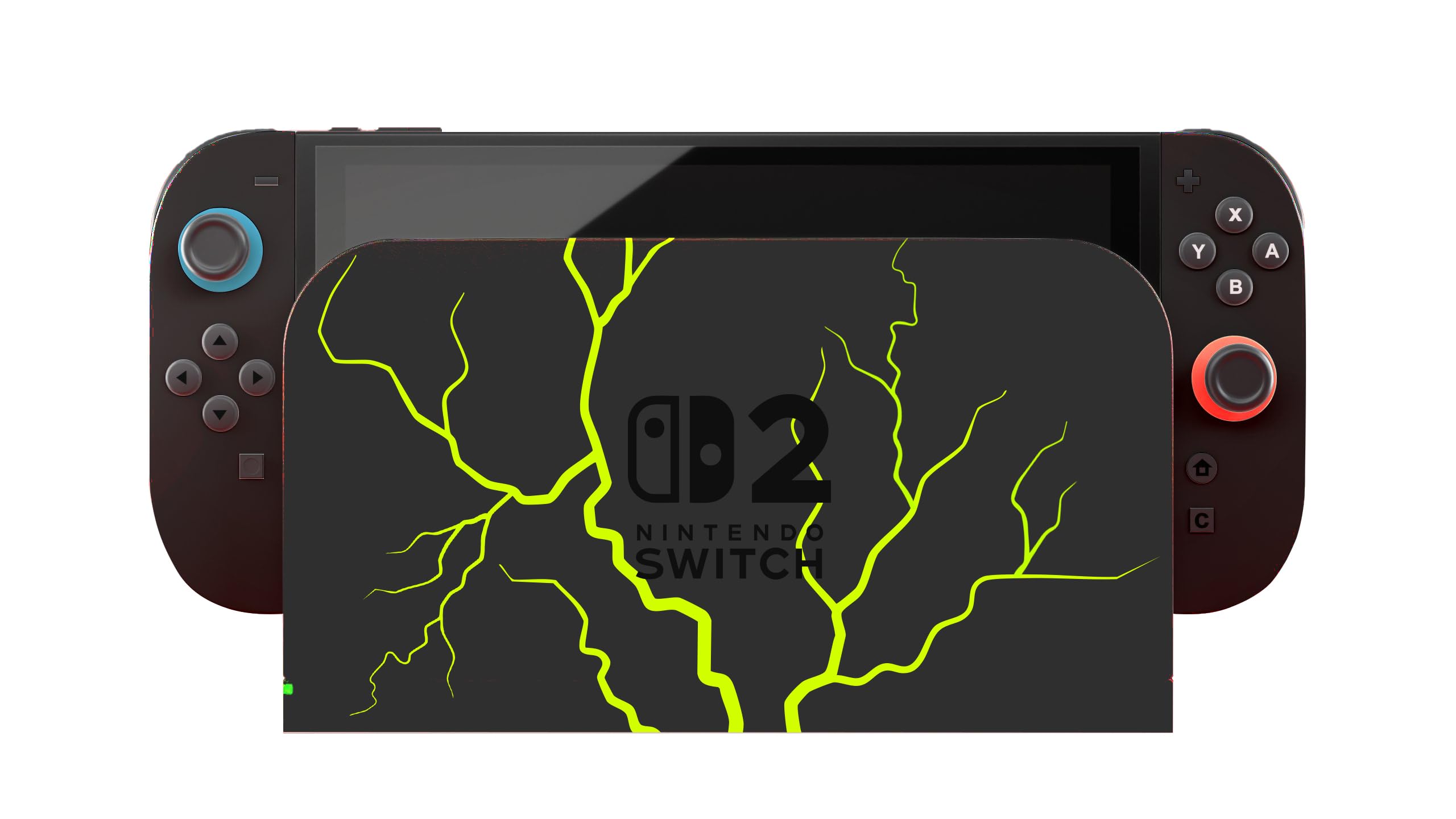 Nintendo Switch 2 Console - Customized by CRAFT by MERLIN International Version [ New 2025 Model ] Thunder Edition