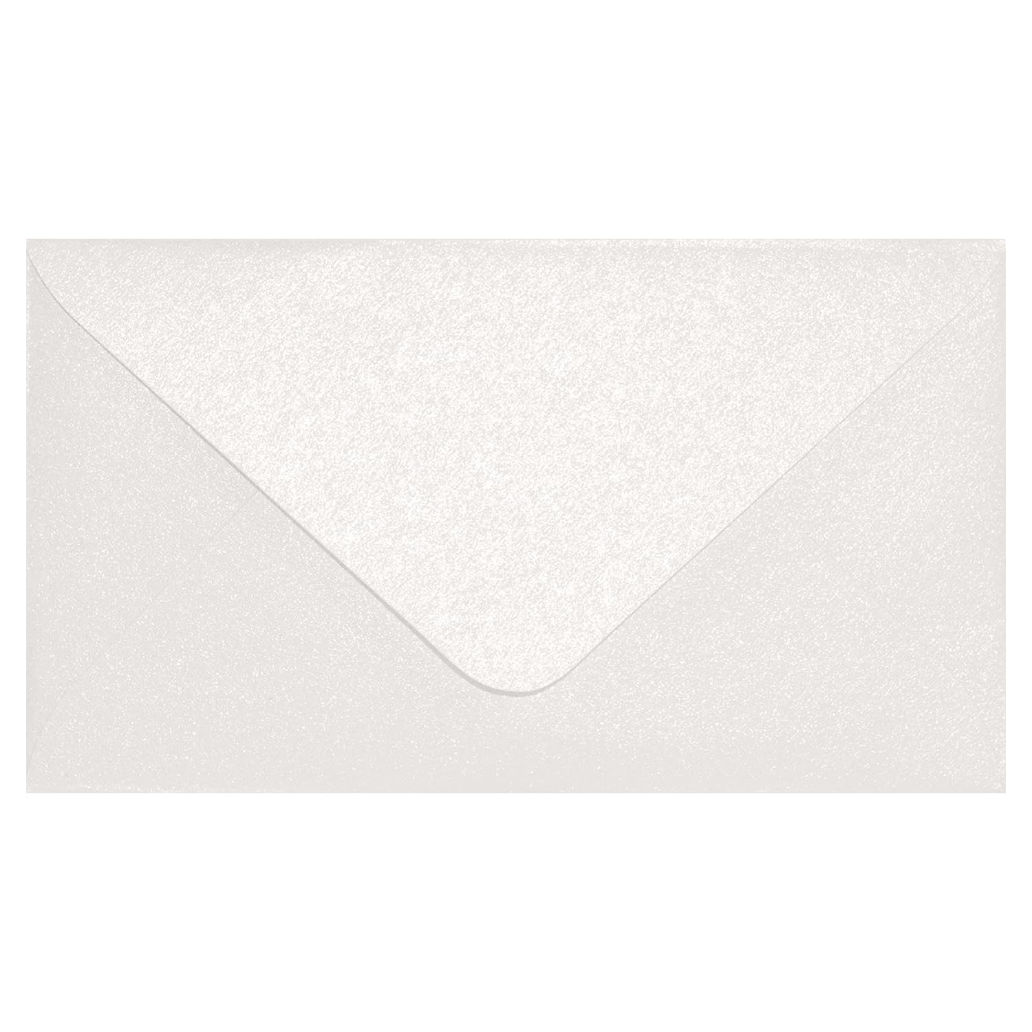Netuno 25 Tiny Pearlescent White envelopes DIN C8 58x100mm 2.28x3.93 inches 120gsm Aster Metallic White gummed Pointed Flap no Window Small mini Pockets for Coins Gifts Jewellery Seeds Cards Money