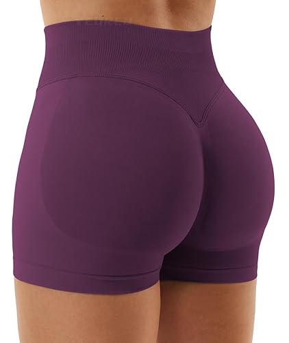 YEOREO SoftHue Women Workout Gym Impact Shorts Hidden Scrunch Butt Lifting 2.5"/3.6"/4.5"/6" Seamless Shorts
