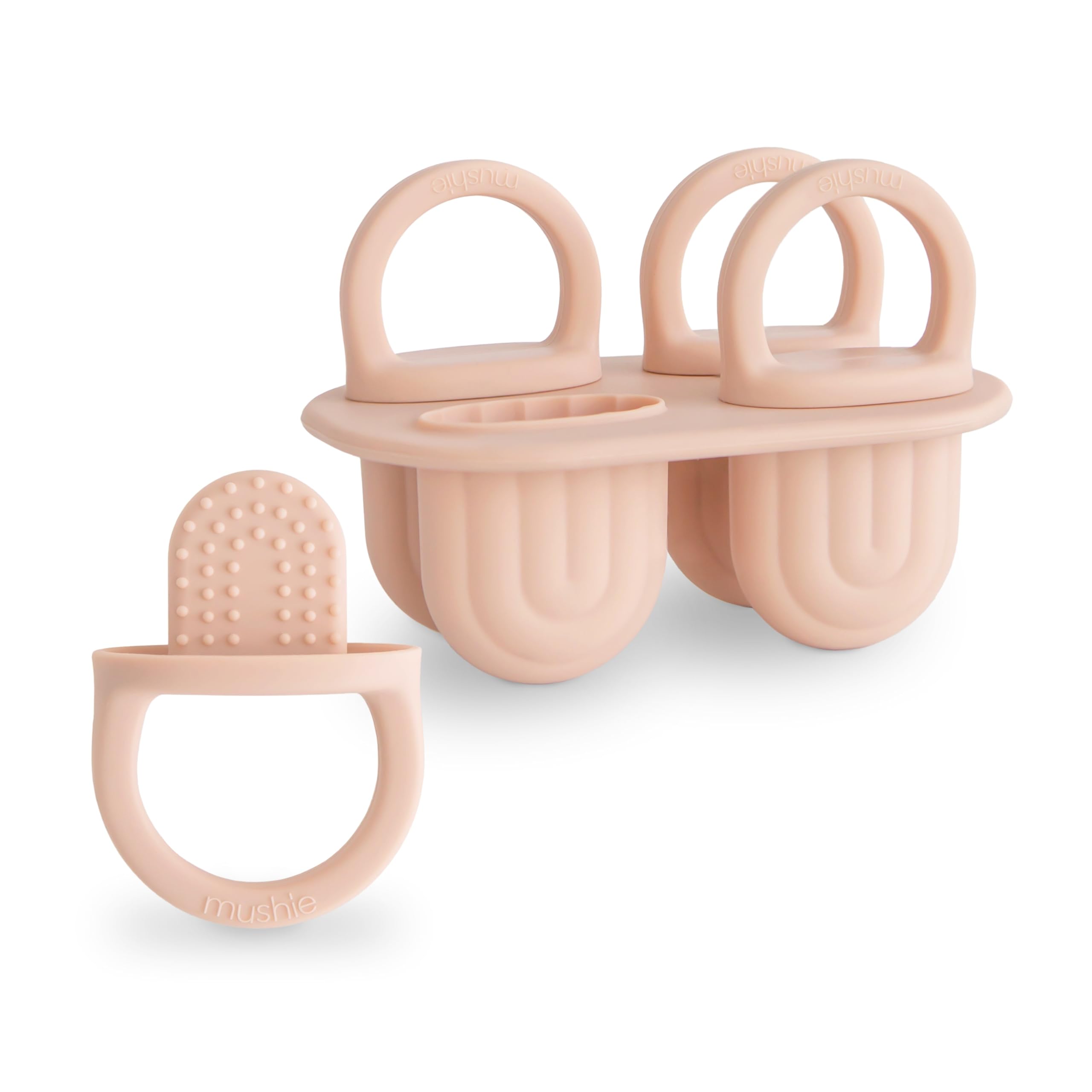mushie Toddler Ice Pop Tray (Blush) | 4 Pieces x 1 oz | BPA Free