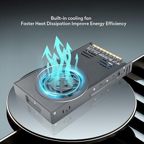 Miniatura 2 de HFJY Fuente de alimentación de 12 V 33 A 400 W adaptador de transformador de conmutación regulado universal convertidor de CA 110 V220 V a CC