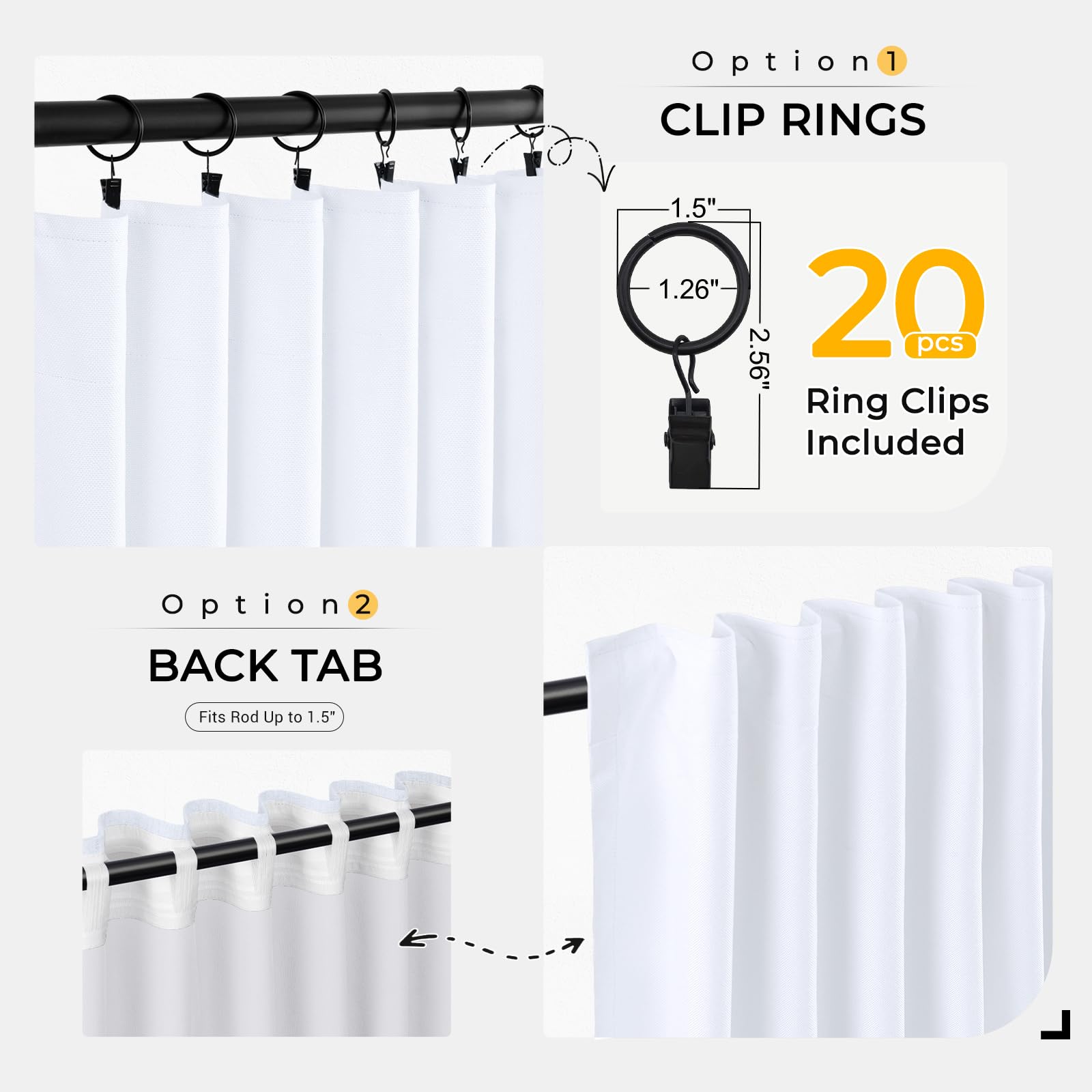 Inovaday 100 Blackout Curtains For Bedroom Black Out Curtains 120 | Desertcart