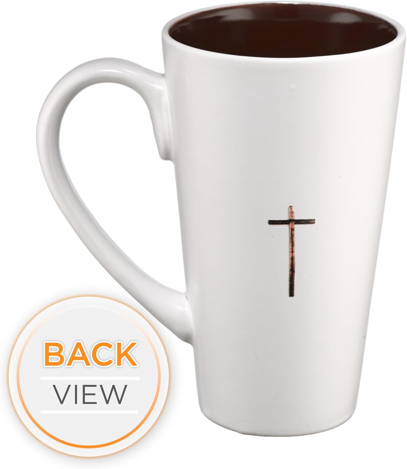 Christian Art Gifts White Stoneware Coffee Mug with Handle – 16 oz. Microwave & Dishwasher-safe Inspirational Scripture Coffee & Tea Mug for Men & Women with Bible Verse: Light of The World –John 8:12 - Image 2