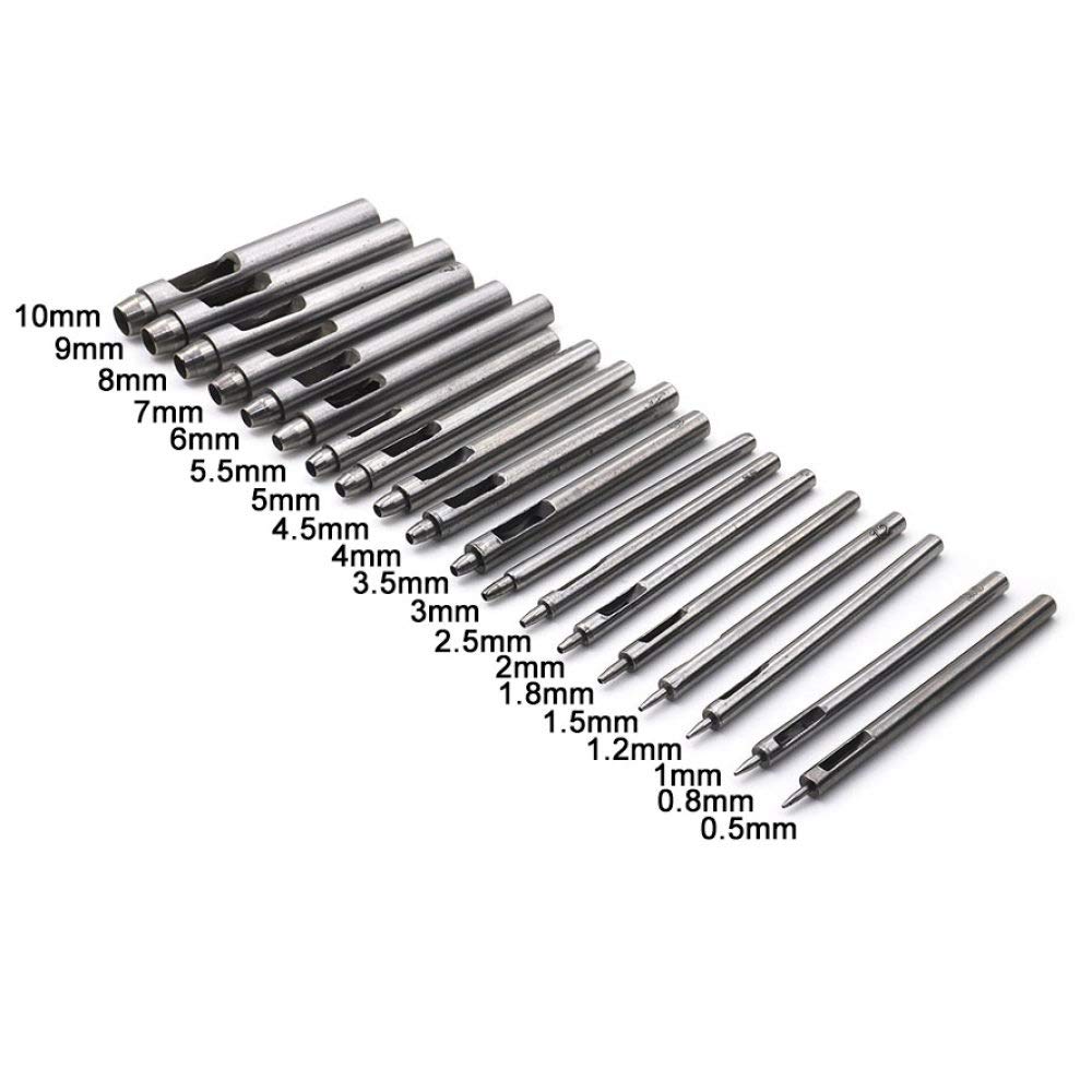 1 sztuk DIY dziurkacz skórzany galanteria skórzana okrągły otwór Craft skórzane narzędzia rzeźba Hollow wiercenie dziurkacz dziurkacz do odzieży płótno, 9mm 1 sztuk