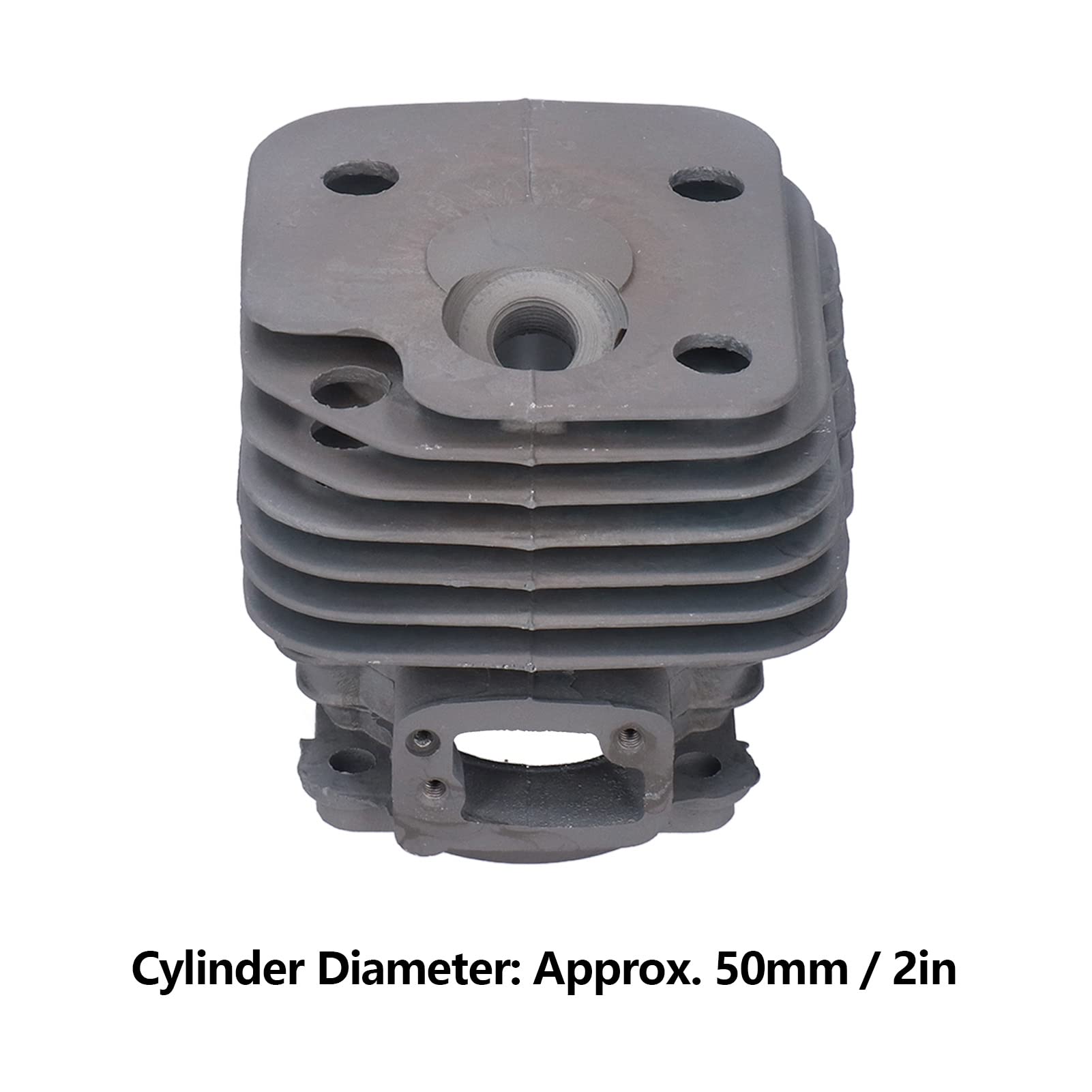 Kit pistone in cilindro di catene, set di ricostruzione del motore in alluminio da 50 mm con cuscinetto ad ago per candele, compatibile con moi 268/268xp/268K