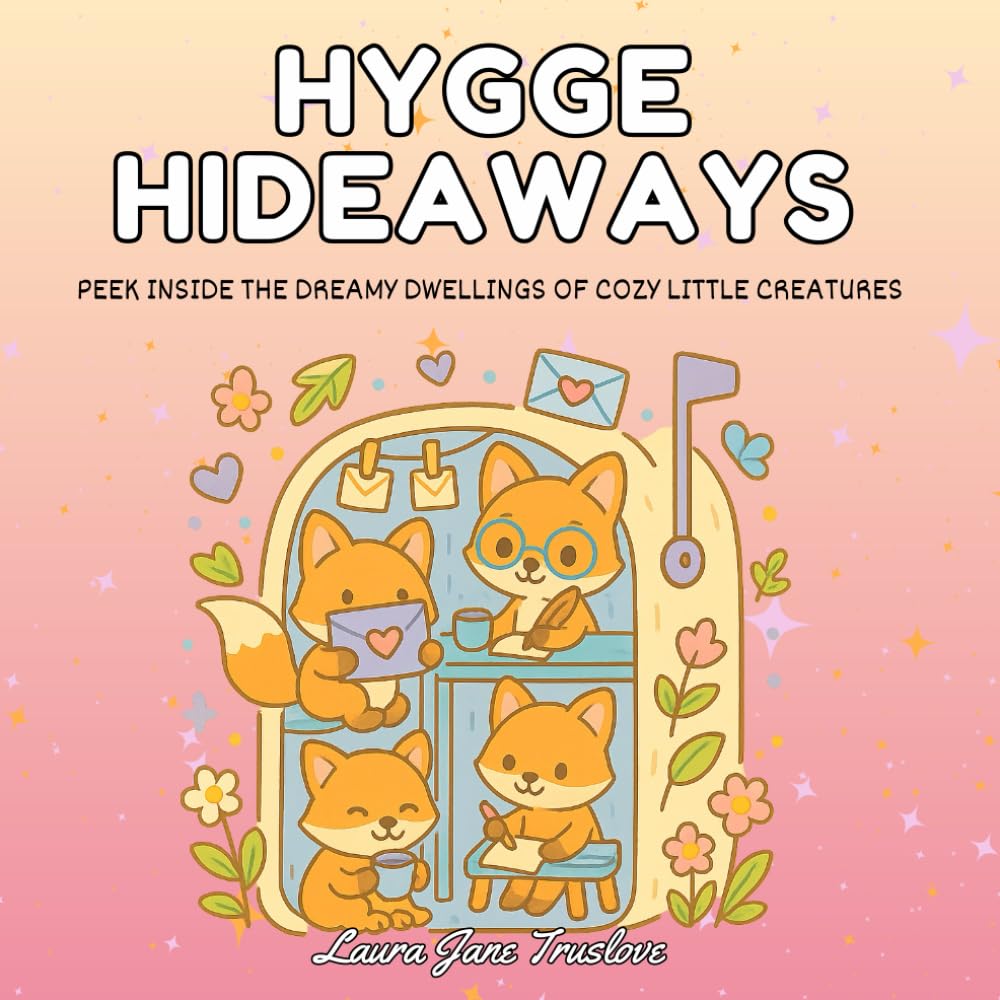 Hygge Hideaways: A Whimsical Colouring Book of Cozy Animal Homes for Kids, Teens & Adults | Cute Cottagecore Scenes with Snug Critters, Teacup Houses & Tiny Worlds