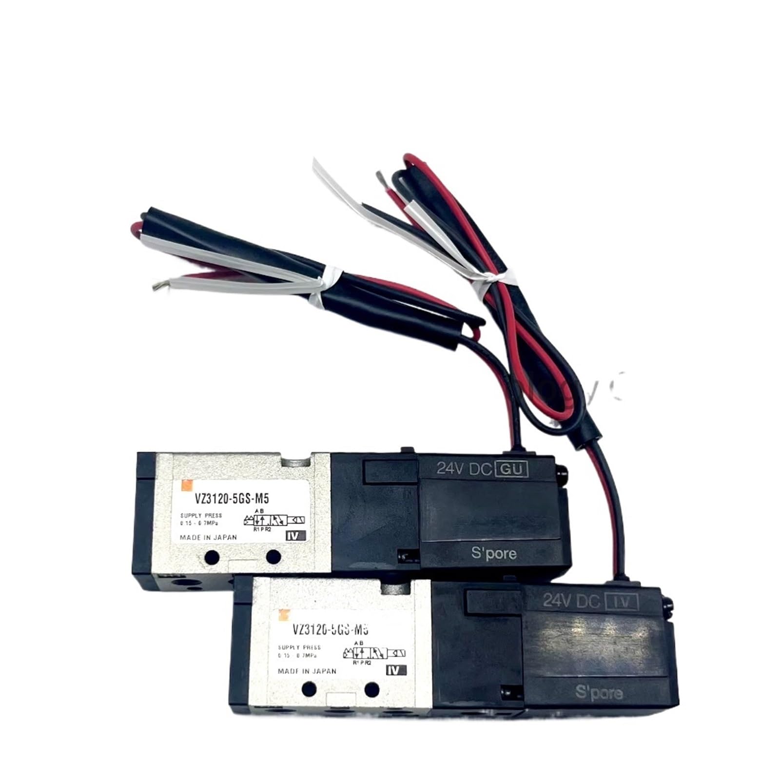 CLEUFWKO 1pcs solenoid valve VZ3120-5GS-M5 VZ3120-5G-M5 VZ3120-5LZ-M5 VZ3120-5MZ-M5 VZ3120-5MOZ-M5(VZ3120-5GS-M5)