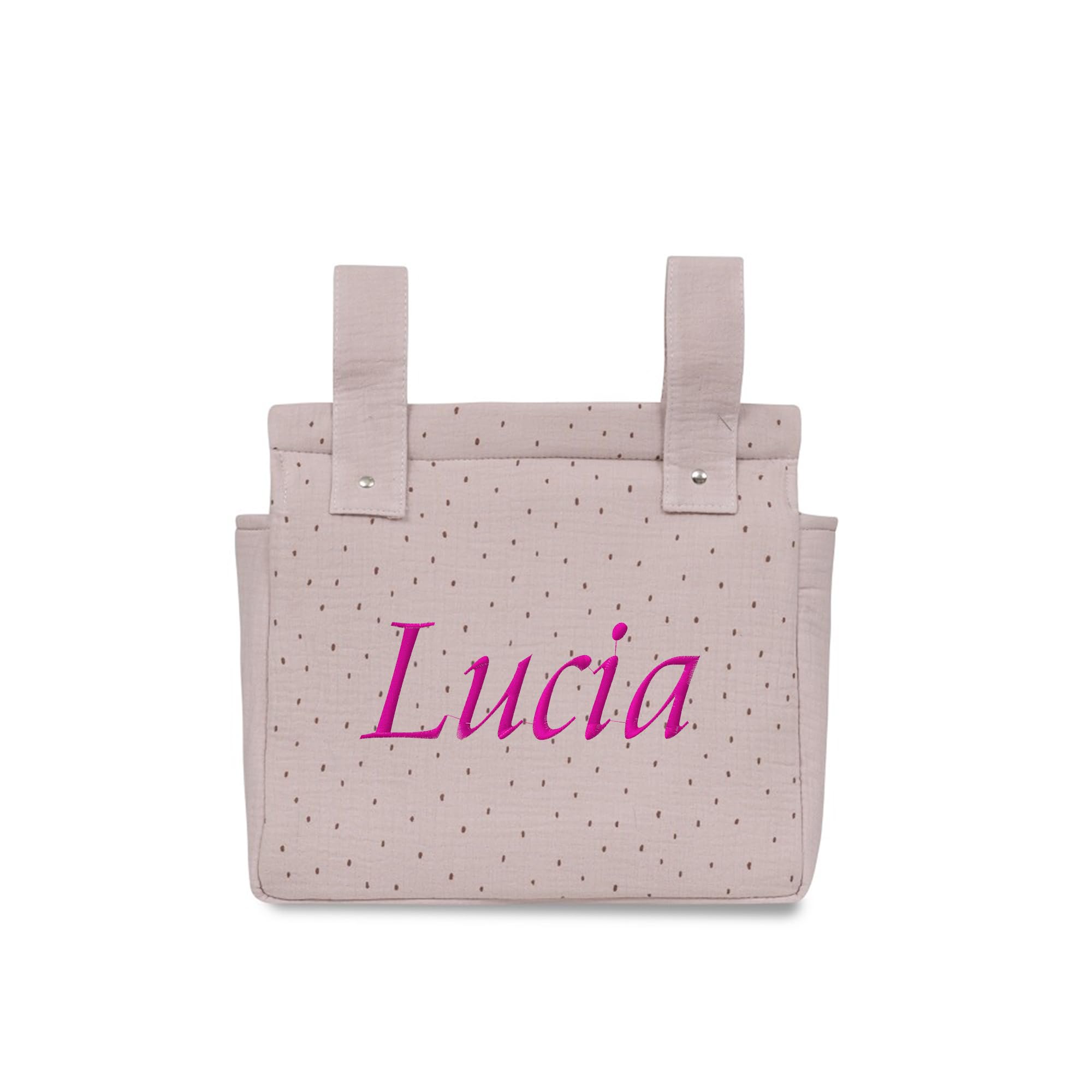 variouss Bolso de talega para silla de paseo o carro de bebé, Bolso organizador de muselina con opcion de personalizado